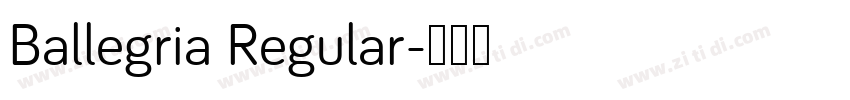 Ballegria Regular字体转换